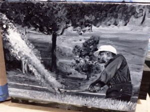 Charlie Sifford L.A. Open (9x12 inches)