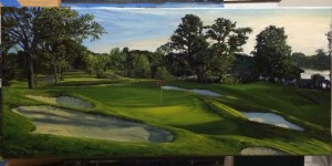 Congress Lake Club Hole 5 (11x24 inches) Not for Sale